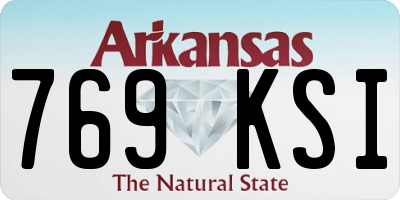 AR license plate 769KSI