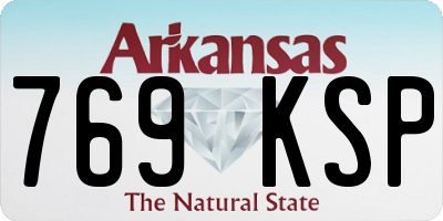 AR license plate 769KSP