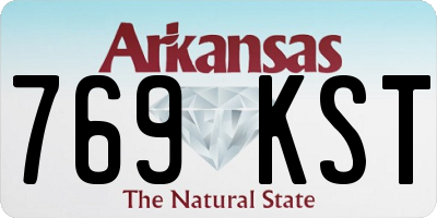 AR license plate 769KST