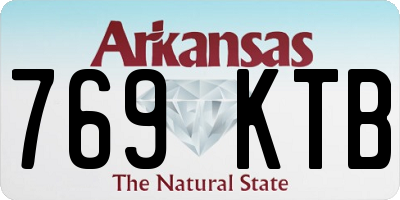 AR license plate 769KTB