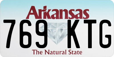 AR license plate 769KTG