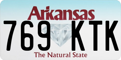 AR license plate 769KTK