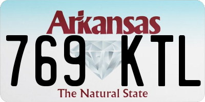 AR license plate 769KTL