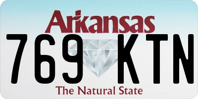 AR license plate 769KTN