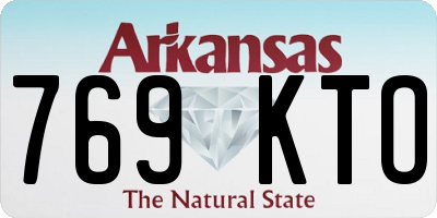 AR license plate 769KTO