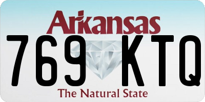 AR license plate 769KTQ