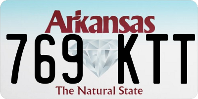 AR license plate 769KTT