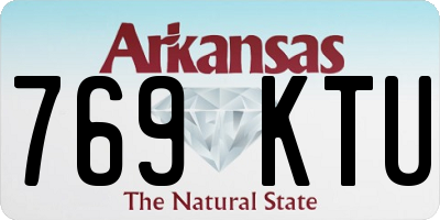 AR license plate 769KTU