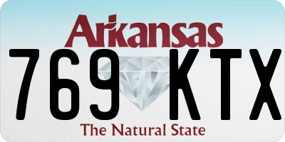 AR license plate 769KTX