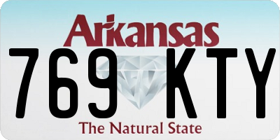 AR license plate 769KTY