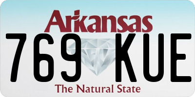 AR license plate 769KUE