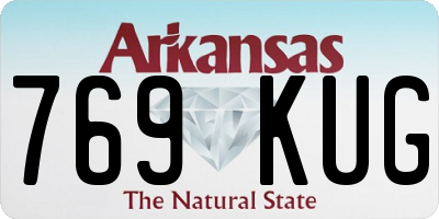 AR license plate 769KUG