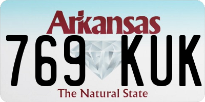 AR license plate 769KUK