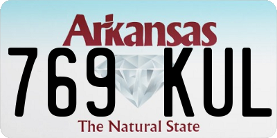 AR license plate 769KUL