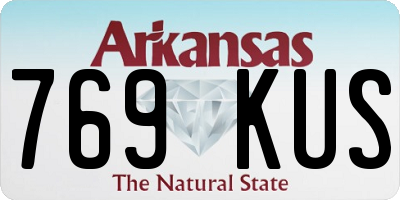 AR license plate 769KUS
