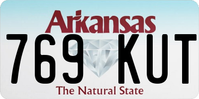 AR license plate 769KUT