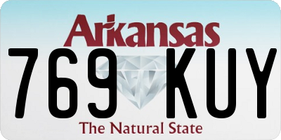AR license plate 769KUY