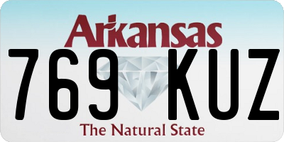 AR license plate 769KUZ