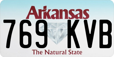 AR license plate 769KVB