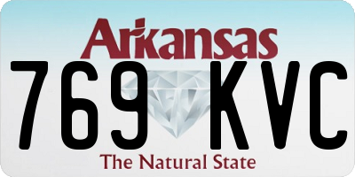 AR license plate 769KVC
