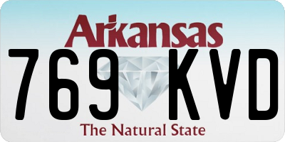 AR license plate 769KVD