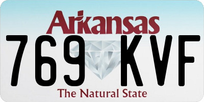 AR license plate 769KVF