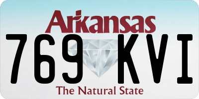 AR license plate 769KVI
