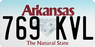 AR license plate 769KVL