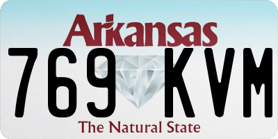AR license plate 769KVM