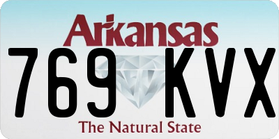 AR license plate 769KVX