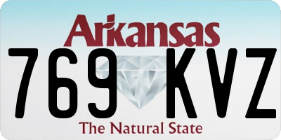 AR license plate 769KVZ