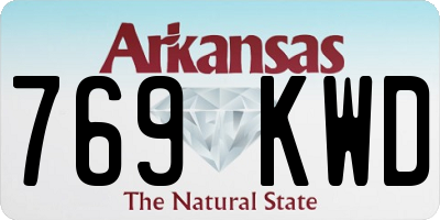 AR license plate 769KWD