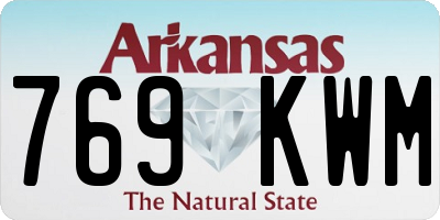 AR license plate 769KWM