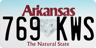 AR license plate 769KWS
