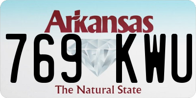 AR license plate 769KWU