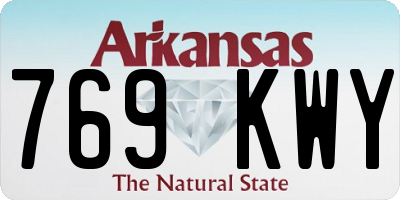 AR license plate 769KWY