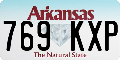AR license plate 769KXP