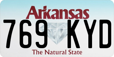 AR license plate 769KYD