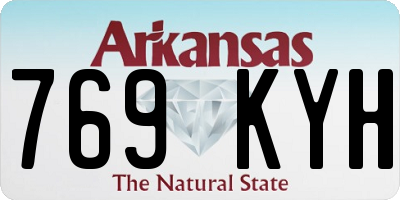 AR license plate 769KYH