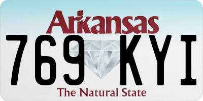 AR license plate 769KYI