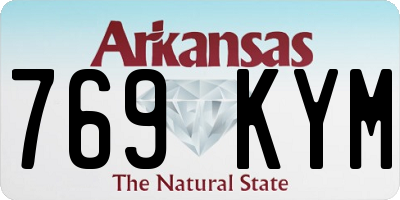 AR license plate 769KYM
