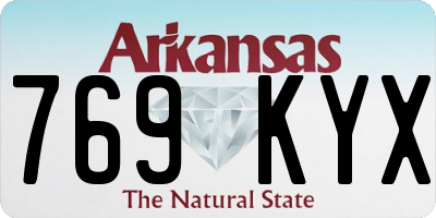 AR license plate 769KYX