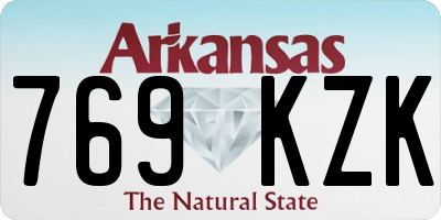 AR license plate 769KZK