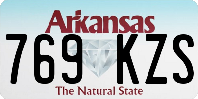 AR license plate 769KZS