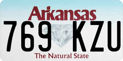 AR license plate 769KZU
