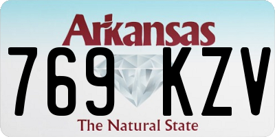 AR license plate 769KZV
