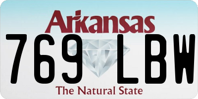 AR license plate 769LBW