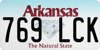AR license plate 769LCK