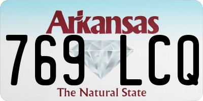AR license plate 769LCQ