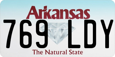 AR license plate 769LDY